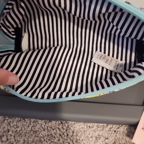 Betsey Johnson Pencil Case Blue/ Multi - Picture 5 of 5